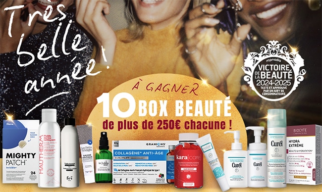 Grand jeu du palmarès des Victoires de la Beauté "Très belle année"