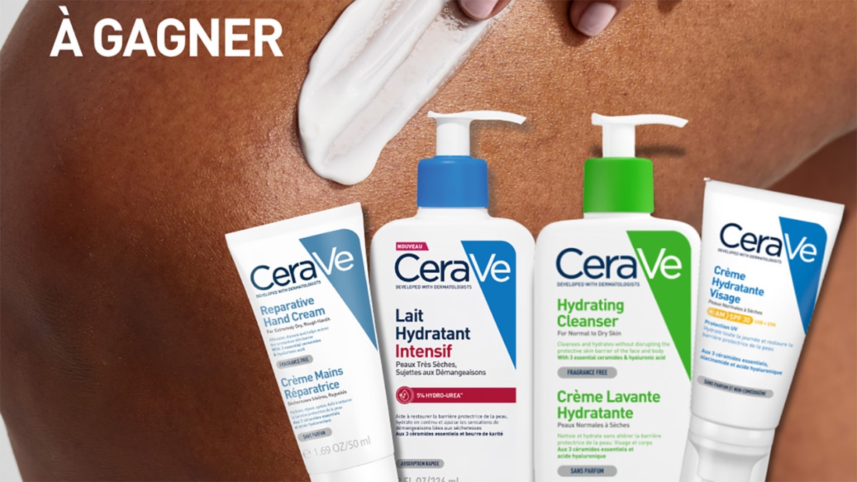 Jeu CeraVe : 40 routines de 4 soins hydratants à gagner