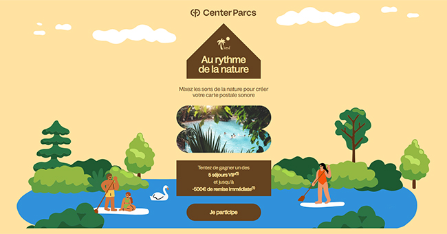 Jeu Center Parcs pour gagner un séjour ou une remise exclusive