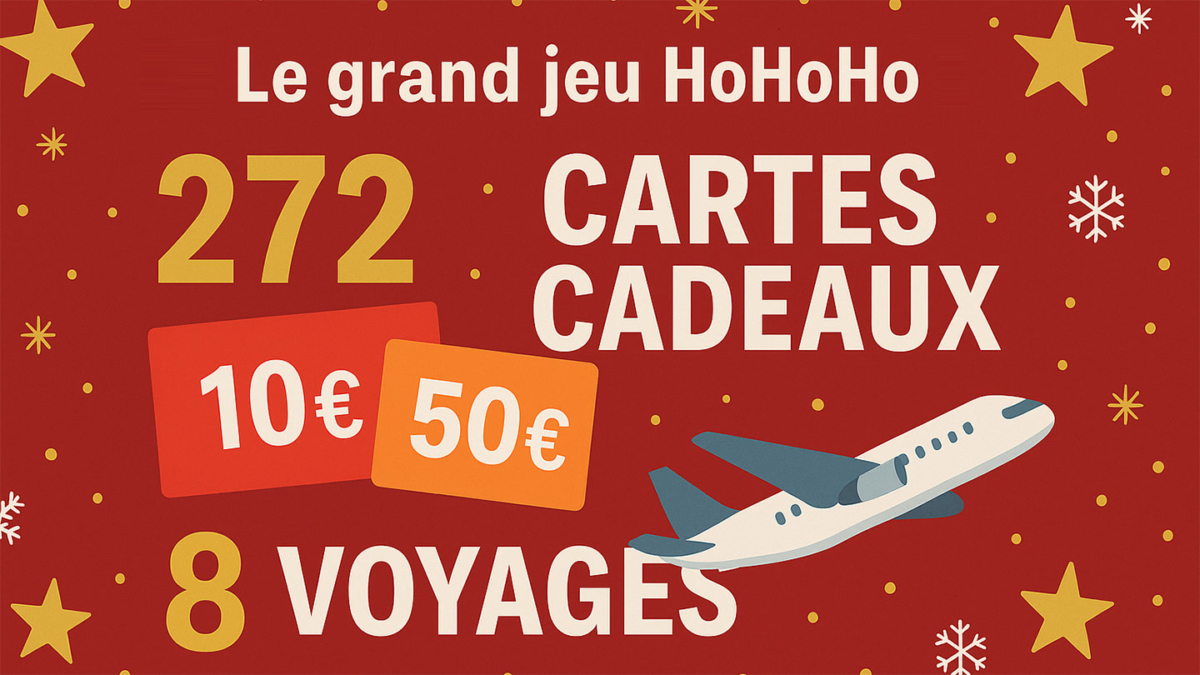 Le grand jeu HoHoHo Netto : 272 cartes cadeaux et 8 voyages
