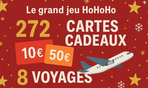 Le grand jeu HoHoHo Netto : 272 cartes cadeaux et 8 voyages