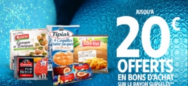 Intermarché : Jusqu’à 20€ offerts en bons d’achat sur le rayon surgelé