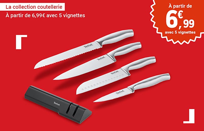 Des couteaux Tefal à petits prix avec l'opération de Leclerc
