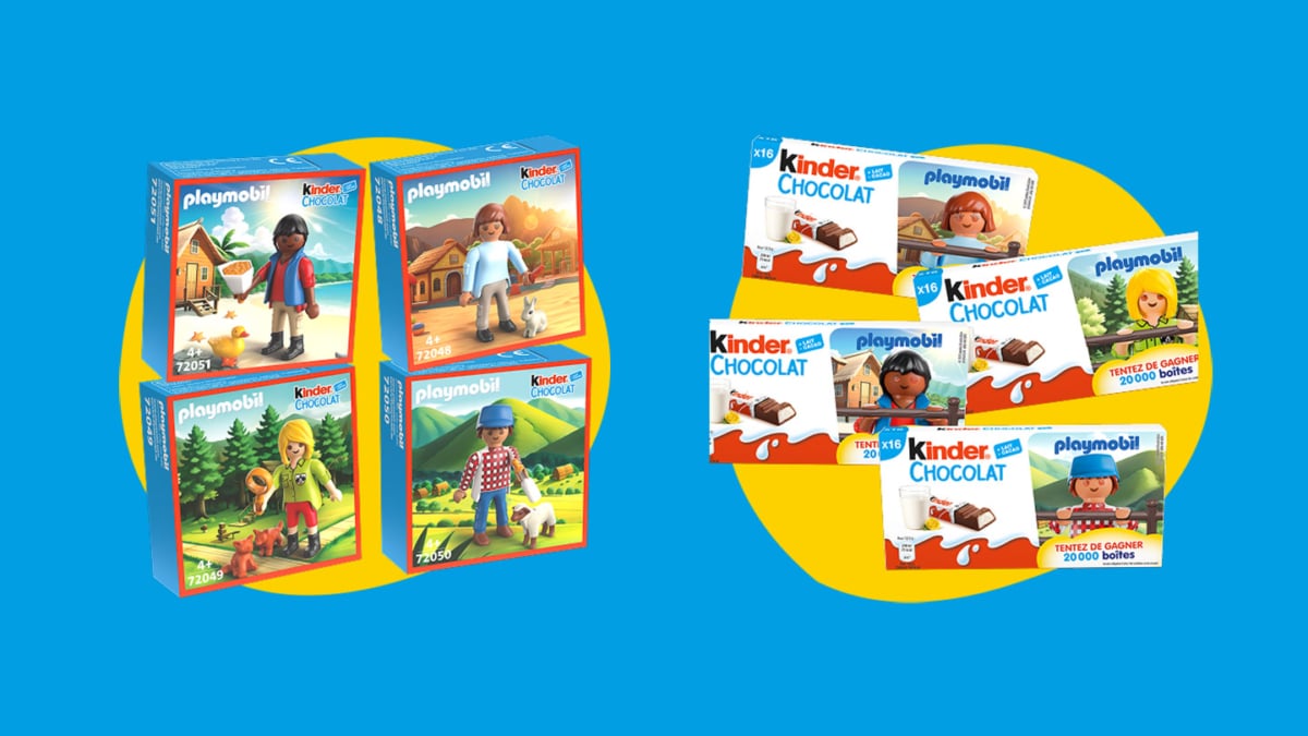 Jeu Kinder Chocolat (après achat) : 20&rsquo;000 boîtes Playmobil à gagner