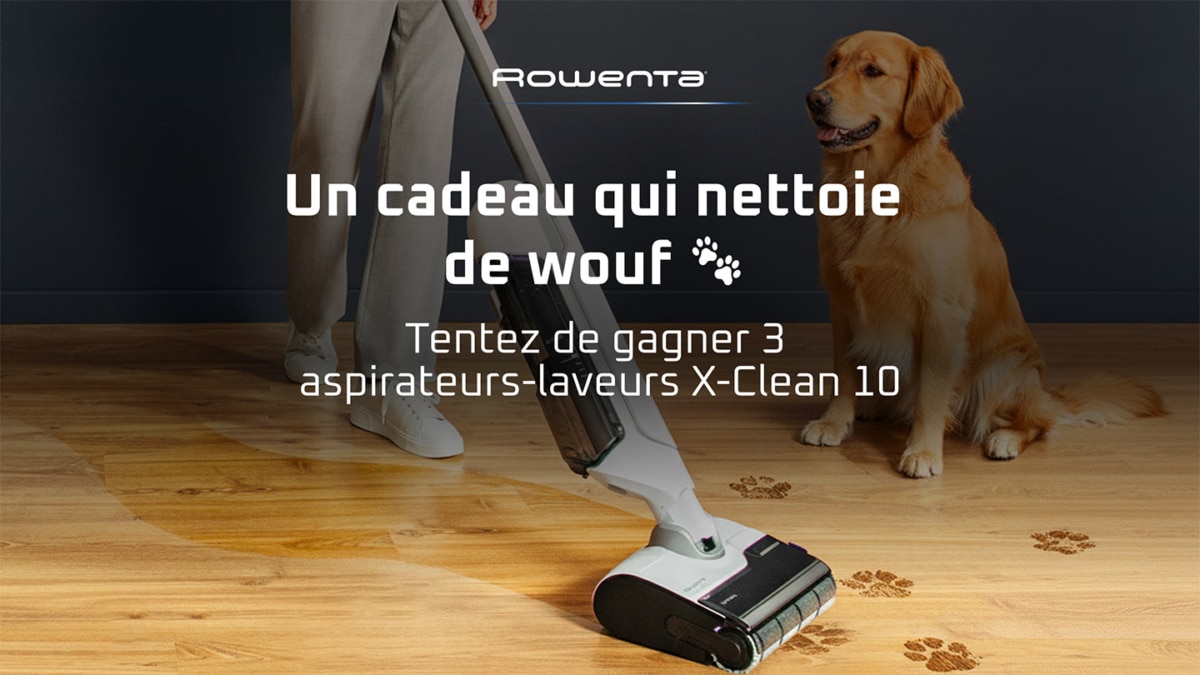 Jeu Rowenta : 3 aspirateurs-laveurs X-Clean 10 à gagner