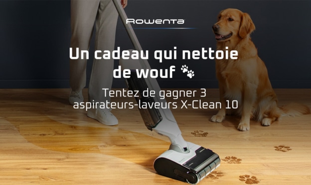 Jeu Rowenta : 3 aspirateurs-laveurs X-Clean 10 à gagner