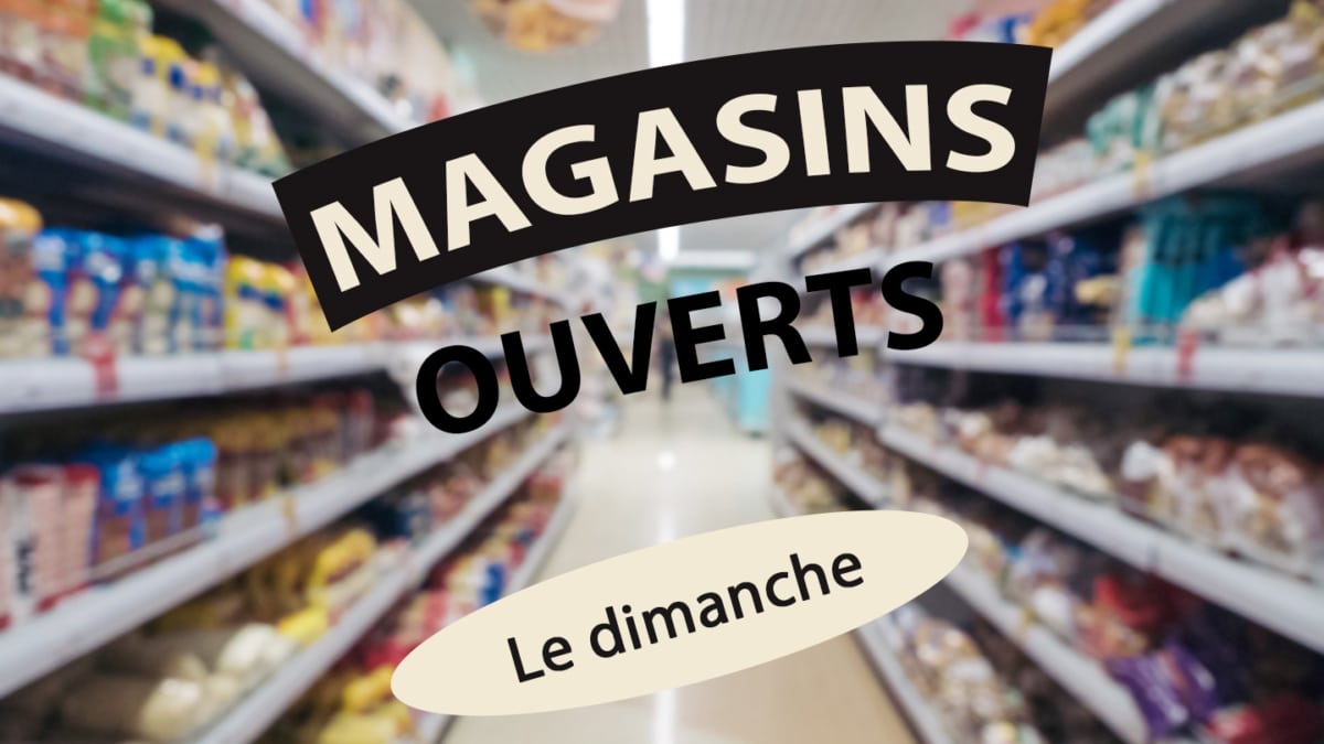 magasins ouverts le dimanche dans un supermarché