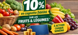 Leclerc : 10% de remise fidélité sur les fruits et légumes (chaque semaine)