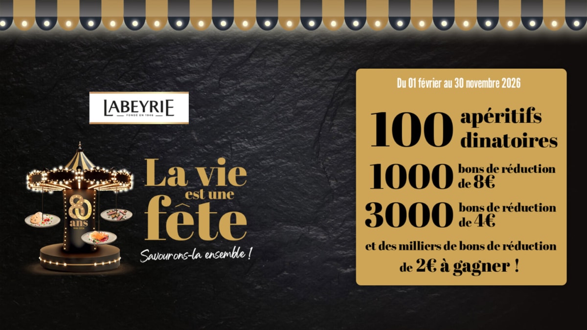 Jeu Labeyrie 80 ans : 4&rsquo;100 lots à gagner et bons de réduction gratuits