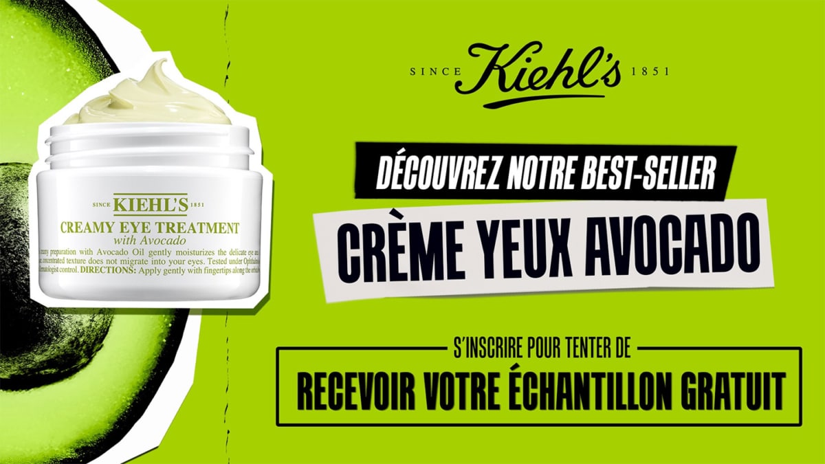 Échantillons gratuits de la crème contour des yeux à l&rsquo;Avocat de Kiehl&rsquo;s