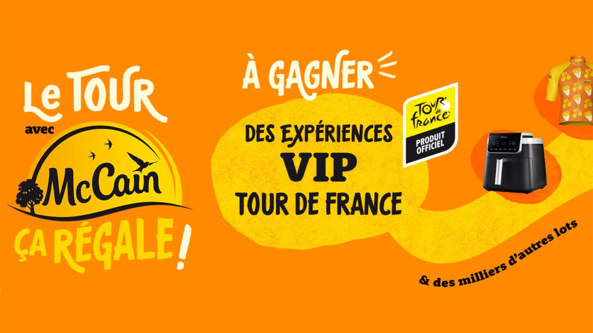 Jeu McCain Tour de France : 21&rsquo;152 lots à gagner (dont 40 Air Fryer Ninja)
