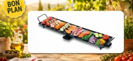 Leclerc : Plancha XXL Elsay de 87 cm à petit prix (20€ seulement)
