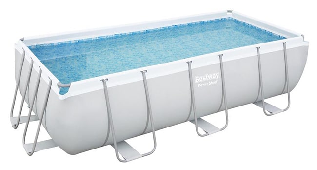 Piscine tubulaire rectangulaire 404 x201xH100cm Bestway chez GiFi