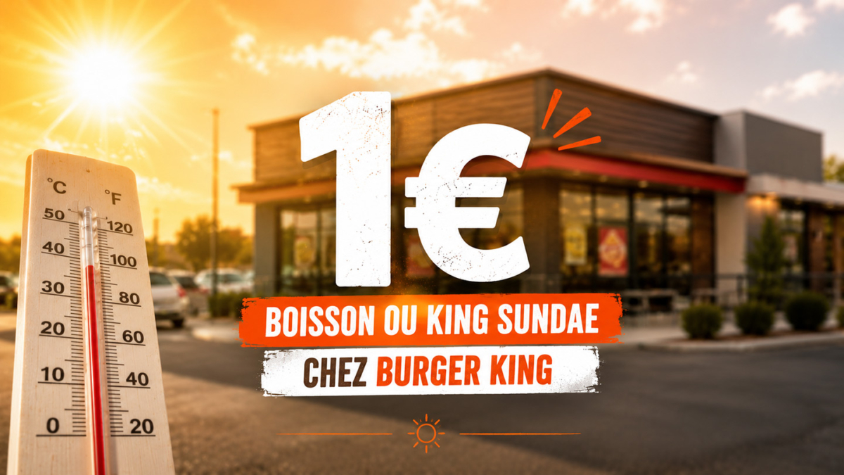 Canicule : Burger King propose des boissons et des glaces à 1€
