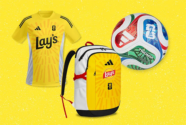 Les cadeaux foot à gagner au jeu Lay's et Cheetos