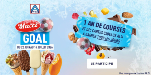 Jeu Aldi Mucci Goal : 1 an de courses et 633 cartes cadeaux à gagner