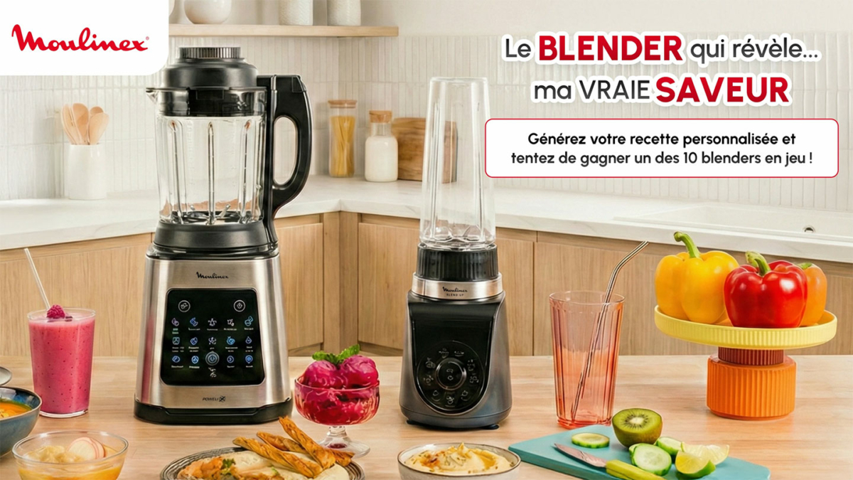 Jeu Moulinex : 10 blenders Blend Up et Perfectmix Cook à gagner