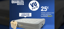 Leclerc : Matelas gonflable 2 places Woodsun à seulement 25€