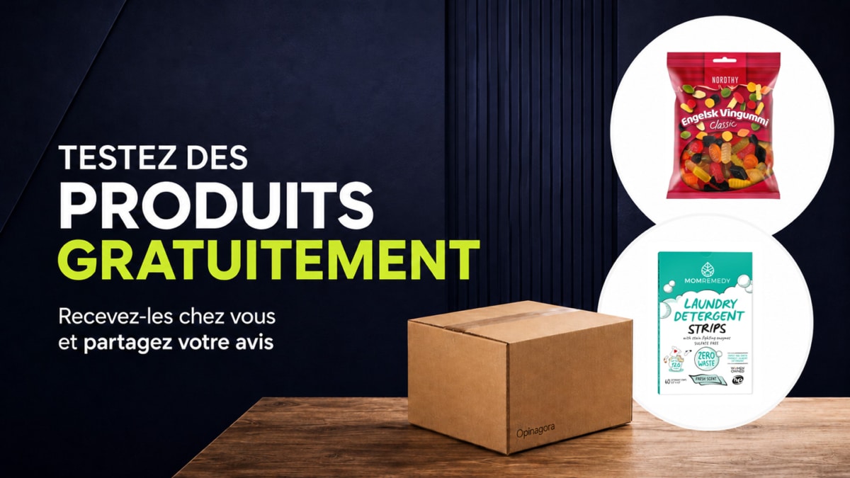 Tests de produits Opinagora : Feuilles de lessive et bonbons gratuits