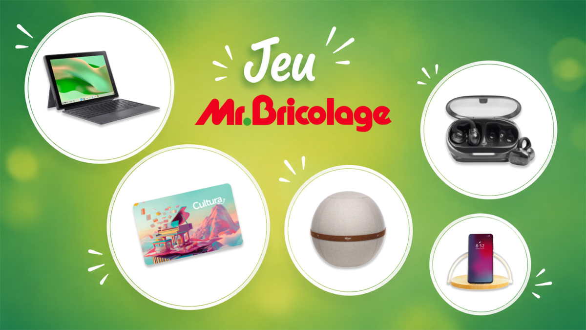 Jeu de rentrée Mr.Bricolage : 41 lots à gagner (ordinateurs, écouteurs…)