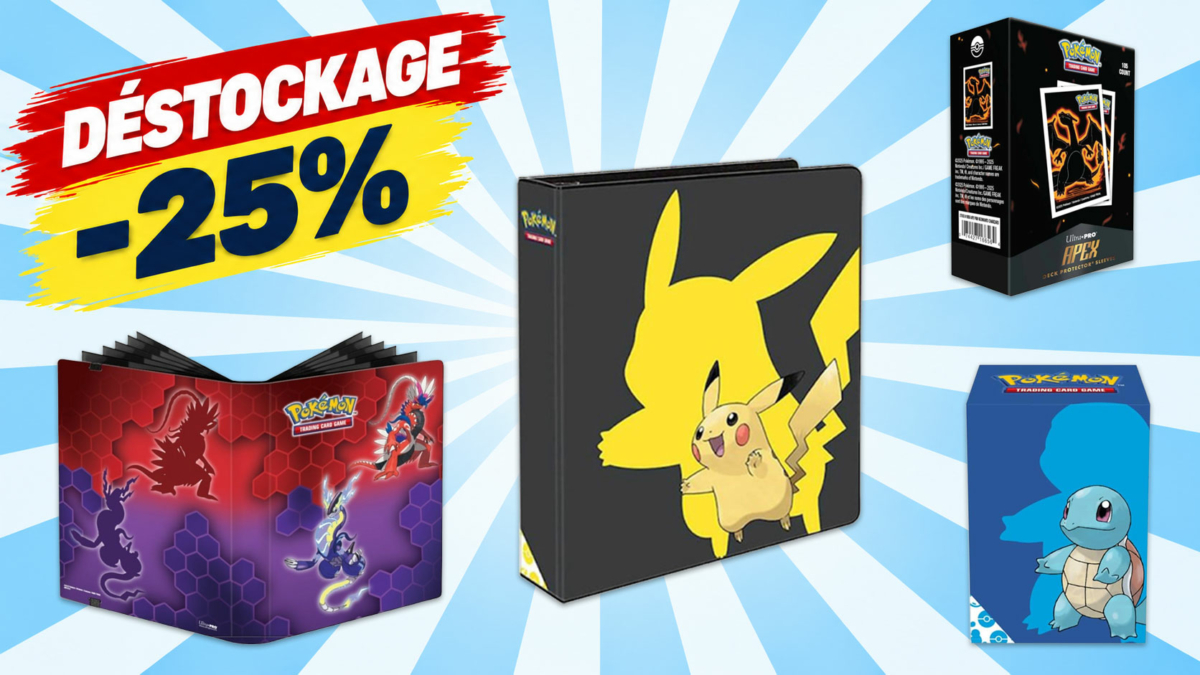 Déstockage Cartesia : 25% de réduction sur les accessoires Pokémon