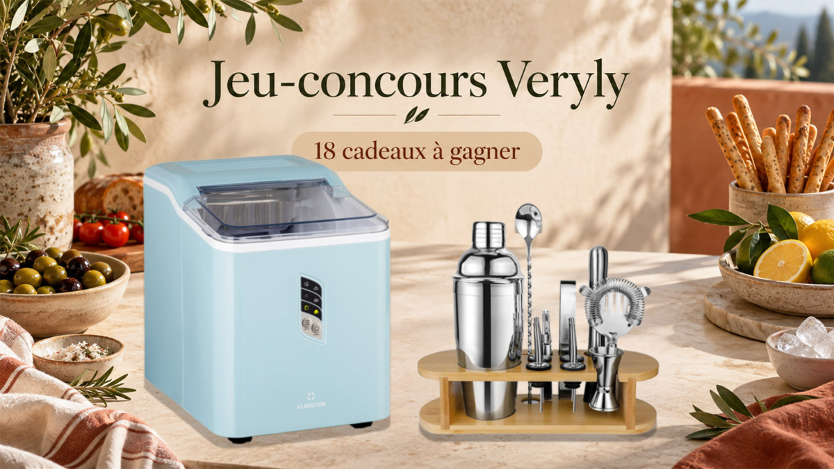 Jeu Veryly : 3 machines à glaçons et 15 kits mixologie à gagner