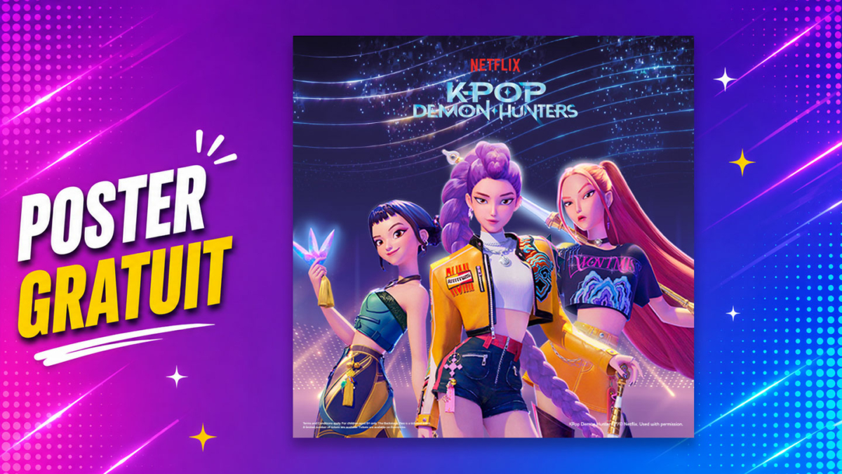 Cadeau Smyths Toys : Poster KPop Demon Hunters gratuit samedi 5 septembre