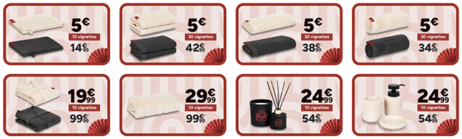 Prix des produits KT avec les vignettes Carrefour