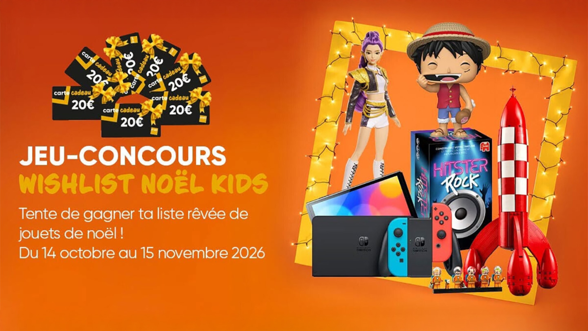 Jeu Fnac Wishlist Noël Kids : 5 jouets et 100 cartes cadeaux à gagner