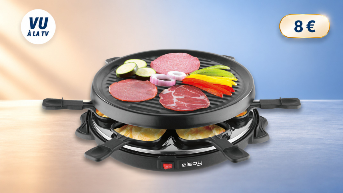 Leclerc : Un appareil à raclette Elsay pour 6 personnes à seulement 8 €