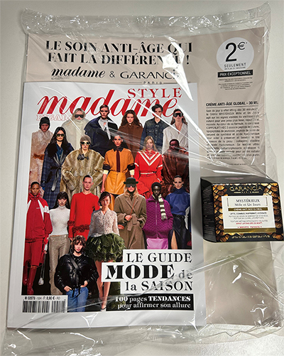 crème anti-âge Garancia de 54,90 € à 8,90 € avec Madame Figaro